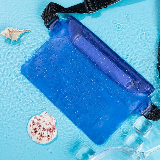 Paquete de 3 riñoneras impermeables - Accesorios de playa Bolsa seca Impermeable Snorkel Navegación Kayak Playa Piscina - Mantenga la billetera de su teléfono segura y seca