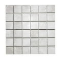 thumbnail image 6 of The Tile Life Nimbus 2" x 2" Blanco Matte Porcelain Mosaic Floor and Wall Tile, 1 Sheet, 6 of 10