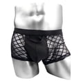 thumbnail image 3 of TANBOM Men's Bulge Enhancing Boxer Briefs Mesh Transparent Underwear Black XXXL 1-Pack, 3 of 6