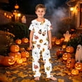 thumbnail image 4 of 2026 Matching Family Halloween Pajamas Set, Fall Sleepwear, Ghost & Pumpkin Printed Holiday Sleepwear, Soft Loungewear PJs Outfit, 4 of 5