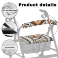 thumbnail image 5 of HELLHERO Geometric Patterns Removable Walker Seat Cover Seat and Backrest Covers Protection Covers Neighborhoods and Street Happy New Year, 5 of 7