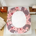 thumbnail image 5 of Homewish Wild Opossum Full Size Sheets,Retro Rustic Flower Bed Sheets,Gray Pink Red Sheet Sets For Boys Kids,Breathable Home Decor,4-Piece, 5 of 7