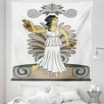 thumbnail image 1 of Retro Tapestry, Greek Woman with Amphoras in Classical Style Colored Variant Art, Fabric Wall Hanging Decor for Bedroom Living Room Dorm, 5 Sizes, Grey Pale Brown Black, by Ambesonne, 1 of 1