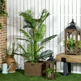 thumbnail image 2 of HOMCOM Palmier Areca Artificiel de 5 Pieds en Pot pour Intérieur, Vert, 2 of 10