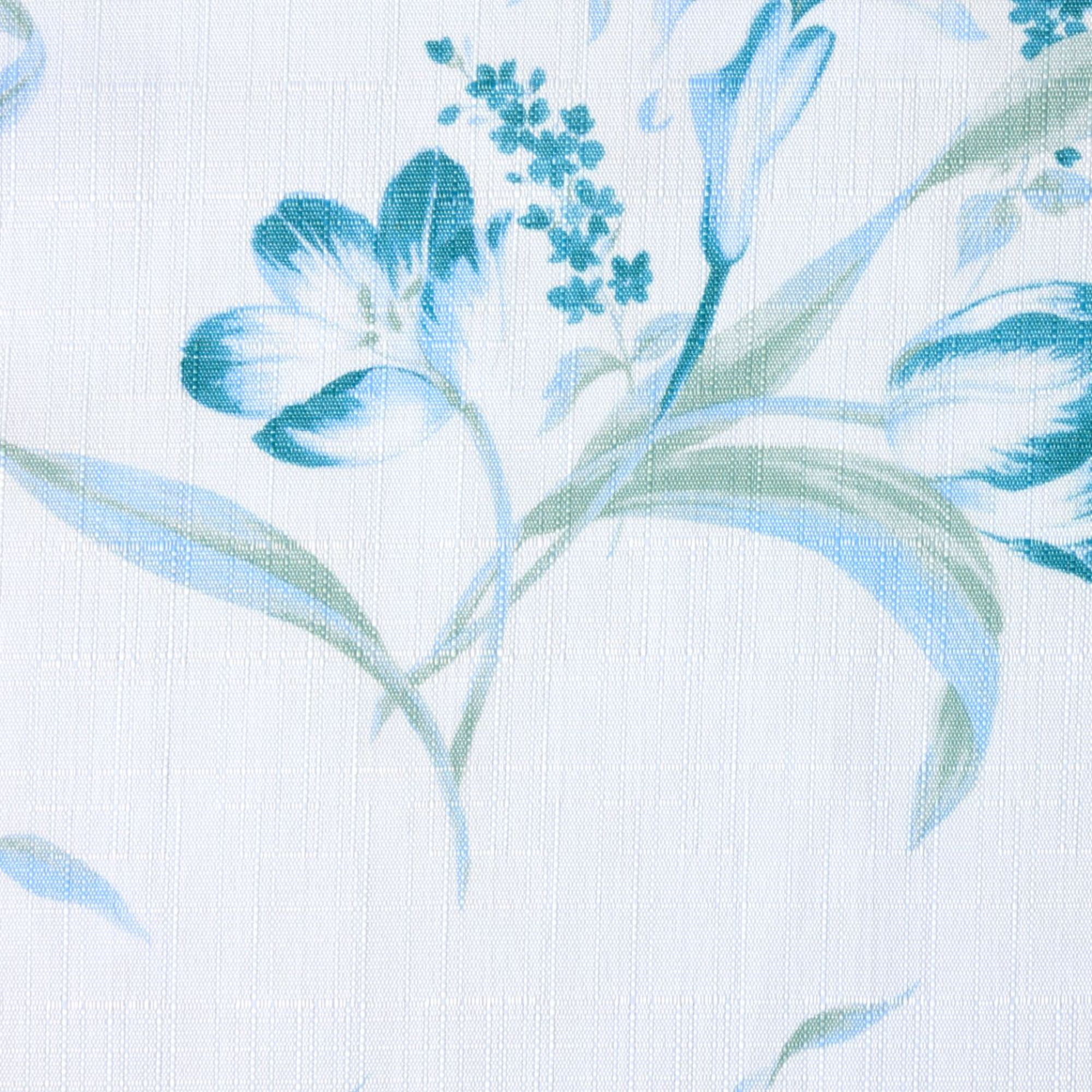 Estate View™ Printemps Light Filtering Rod Pocket Curtain Panel Pair, 38"x84", Teal