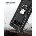 thumbnail image 3 of Samsung Galaxy S8 Case, DUEDUE Military Grade Ring Kickstand Shockproof Bumper Hard PC Back Cover Drop Protection Full, 3 of 5