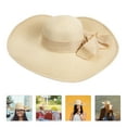 thumbnail image 2 of Himition Creative Wide-brimmed Sun Straw Hat Outdoor Sun Protection Hat for Women, 2 of 5