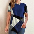 thumbnail image 2 of Chemises à Manches Courtes pour Femmes Mode pour Femmes Confortable Décontracté Col Rond Haut Imprimé à Manches Courtes Blouse Blouses à Manches Courtes pour Femmes Hauts à Manches Courtes pour Femmes Blouse à Manches Courtes pour Femmes, 2 of 7