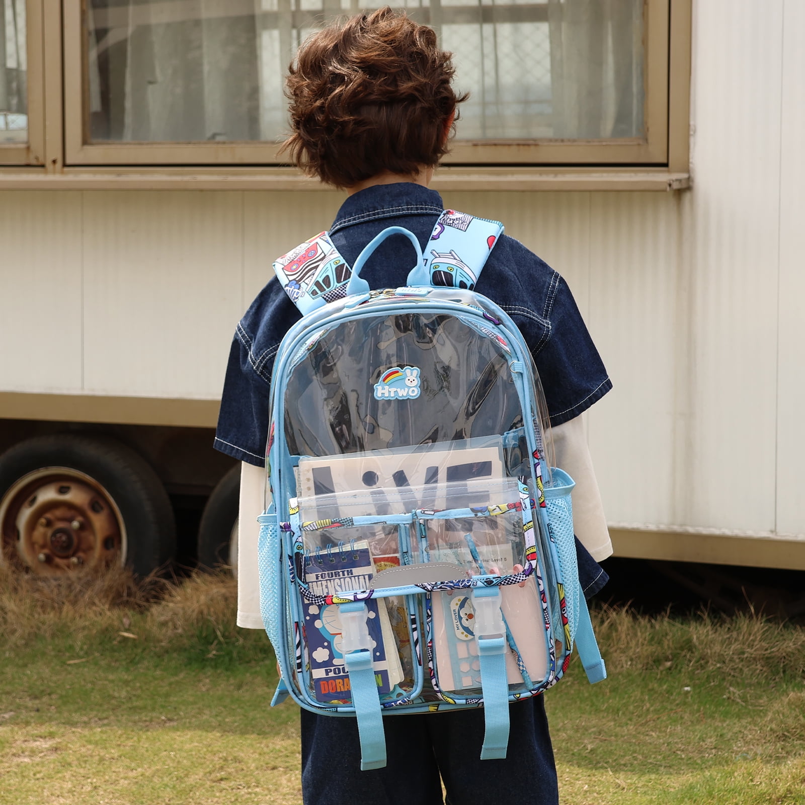 Clear boys backpack hot sale
