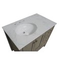 thumbnail image 5 of Horizon 36" Bathroom Vanity with Weathered Gray Cabinet and Engineered Carrara Top, 5 of 5