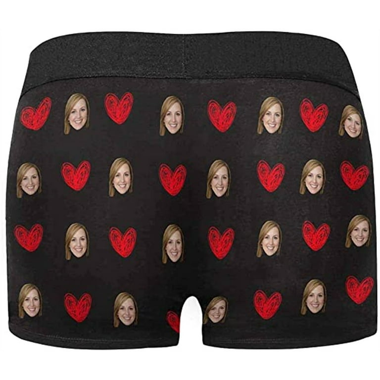Custom Funny Boxer Briefs with Wife Face Personalized Print Underwear for  Men (S-5XL)