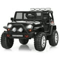 thumbnail image 1 of Costway 12V Kids Ride On Truck Remote Control Electric Car w/Lights&Music Black, 1 of 10