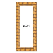 10x32 Frame Beige Real Wood Picture Frame Width 3 inches | Interior Frame Depth 0.5 inches |
