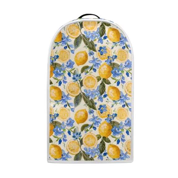 Psesaysky Lemon Blue Flower Print Blender Covers Compatible with Most Blender Washable Universal Fit Kitchen Mixer Accessories
