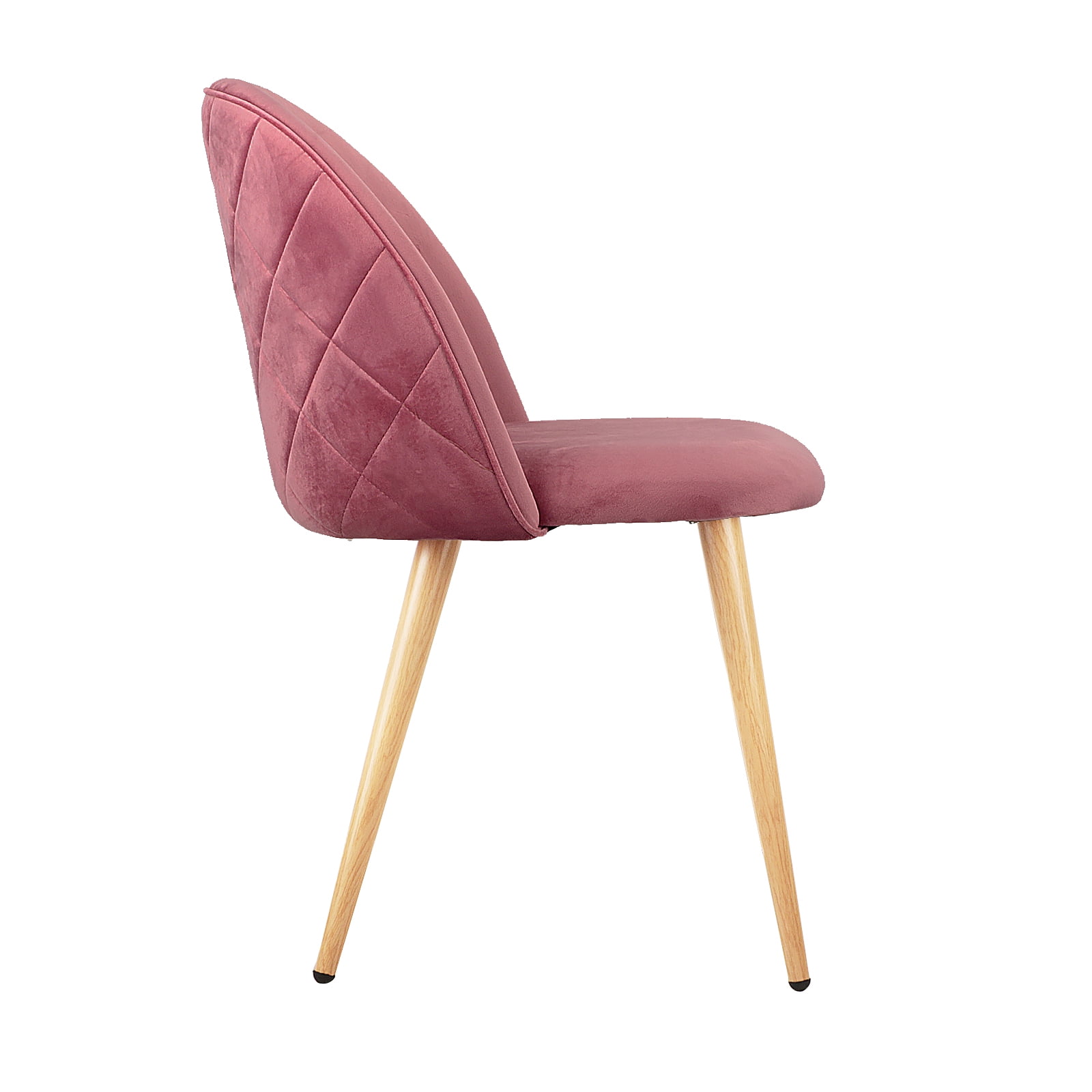 Kepooman Velvet Dining Chair Set, Dining Kitchen Chair, Mid Century Living Room Chair, Modern Metal Leg Upholstered Side Chair, Set of 2, Pink Kepooman Velvet Dining Chair Set, Dining Kitchen Chair, Mid Century Living Room Chair, Modern Metal Leg Upholstered Side Chair, Set of 2, Pink
