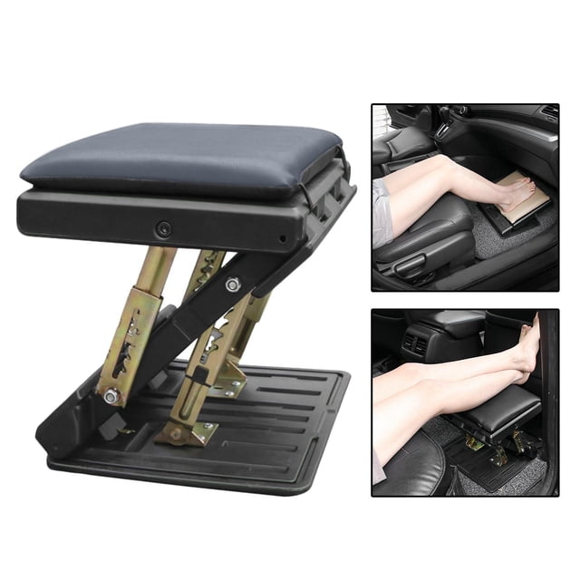 Reposapiés , ajuste 4 niveles, almohadil de reposapiés suave, Universal para debajo del escritorio, coche, viaje de Yotijar Reposapiés ajustable