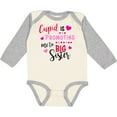 thumbnail image 3 of Inktastic Cupid is Promoting Me to Big Sister Girls Long Sleeve Baby Bodysuit, 3 of 5