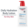 Eucerin Daily Hydration Body Lotion, Unscented Body Lotion, 16.9 Fl Oz Pump Bottle