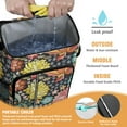 thumbnail image 3 of Sac à Dos Glacière Isolé Style Rétro Hippie Coloré Abstrait - Sac Isotherme Souple 20 L, Géométrique, 3 of 6