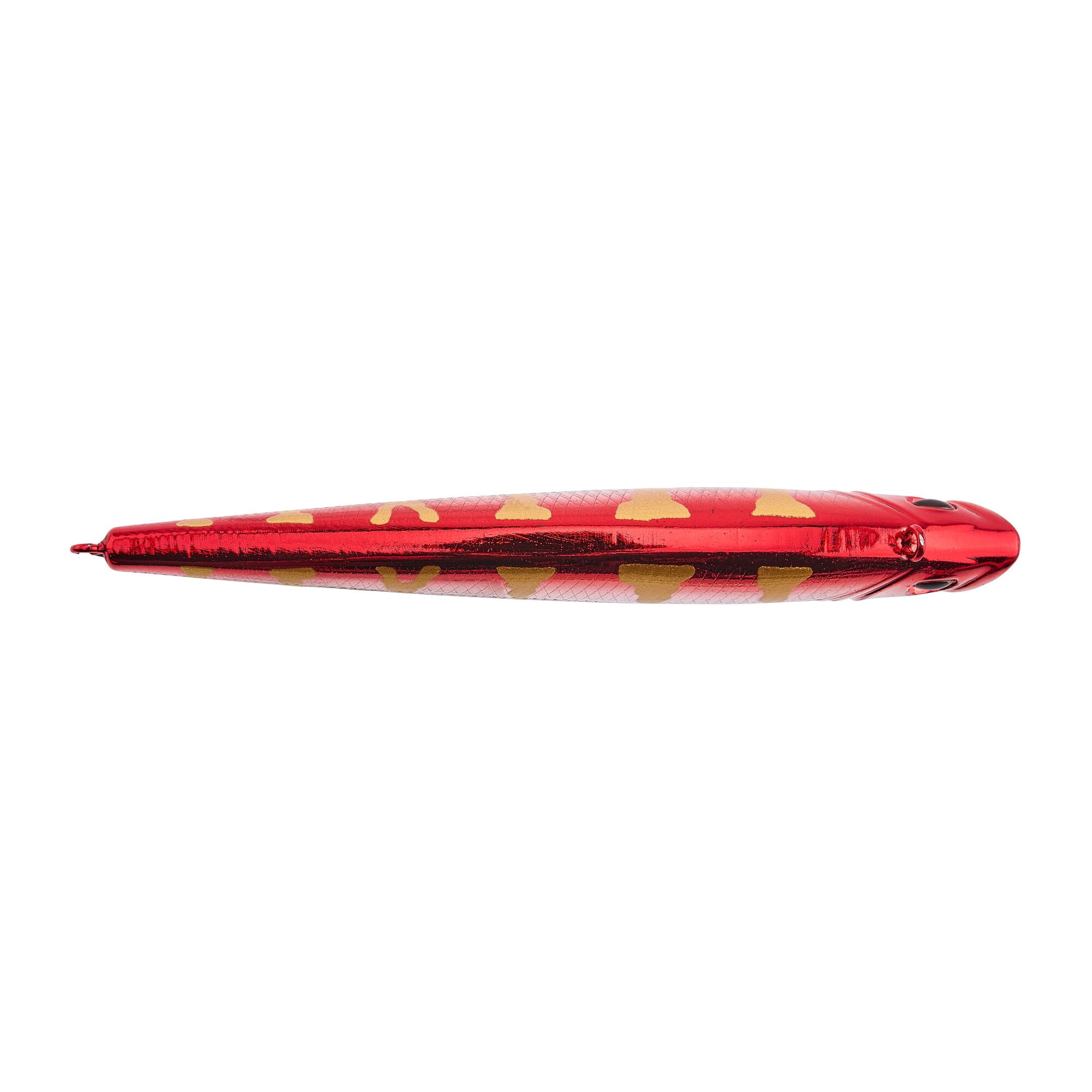Berkley Finisher, 3.5 in, Glide Baits, Chrome Red Perch (1 Count)