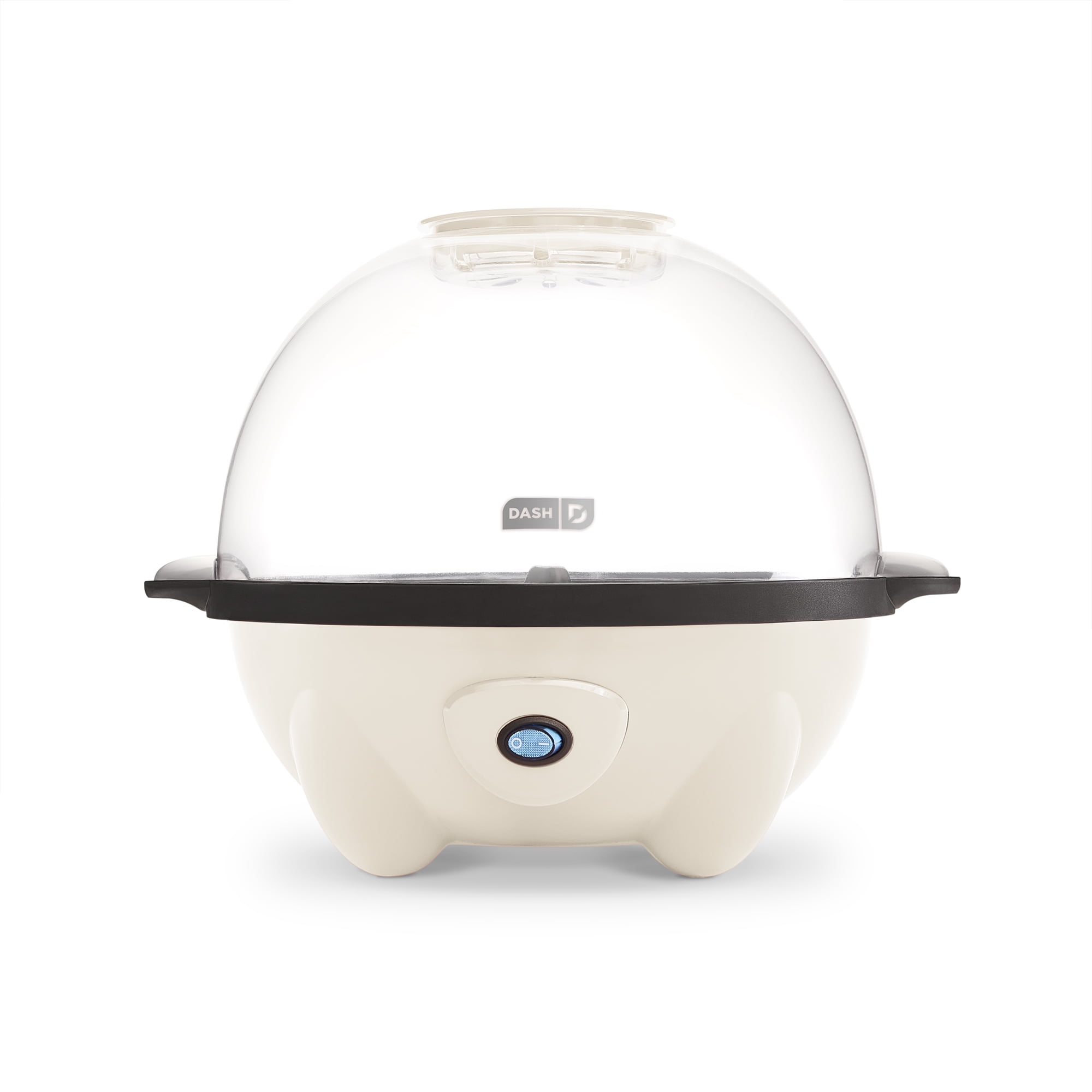 Dash 4.5qt Stirring Electric Popcorn Maker with Lid for Serving Bowl & Convenient Storage, 18 Cups, Cream