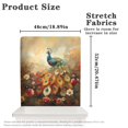 thumbnail image 6 of TSOVTHRID Vintage Peacock Floral Print Chair Back Slipcovers Removable Washable Kitchen Chair Cover Stretchable Dining Chairs Protector for Home Dining Room Holiday Festival Decoration, Set of 1, 6 of 7