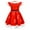 Red, variant on Gaexia Kids Christmas Outfits Girls,Kids Girls Flying Sleeve Christmas Cartoon Sugar Print Show Dress Home Comfort Dress,Red,7-8 Years