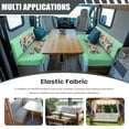 thumbnail image 3 of XYZCANDO Dog RV Dinette Cushions Easter Egg Furniture Covers Easy to Install Camper Accessories Bench Seat Cover Stretchable RV Dinette Cushion Covers 1 Backrest Cover and 1 Bench Cover Green, 3 of 7