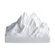 thumbnail image 4 of Estatua de montaña nevada de yeso, adorno de mesa para estantería o escritorio. Estilo B, 4 of 9