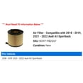 thumbnail image 2 of Air Filter - Compatible with 2018 - 2019, 2021 - 2022 Audi A5 Sportback, 2 of 2