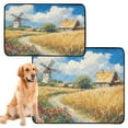 thumbnail image 2 of Qxltty Ukrainian Landscape Cat litter Pads Pet Set of 3 Diaper Mats Center Anti-leakage Layer Absorbent Soft and Comfortable, 2 of 7