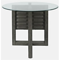 Jofran Altamonte Contemporary 48" Round Dining Table with Glass Top