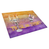 Caroline's Treasures Halloween Trick or Treat Glass Cutting Board Large