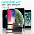 thumbnail image 3 of Para interfaz IOS a conector Jack de auriculares de 3,5 mm Adaptador divisor auxiliar para iPhone, 3 of 12