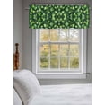 thumbnail image 3 of Green Leaves Curtain Valances for Windows, Retro Botanical Garden Pastoral Plants Kitchen Valance Window Treatment, Light Filtering Block Curtains for Bathroom/Bedroom/Living Room 42'' x 12'', 3 of 9
