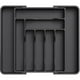 thumbnail image 1 of Organizador de cajones para cubiertos Lifewit, expandible, negro, 1 of 9