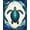 Blue, Pattern 3, variant on ODIKA Nautical Turtle Stained Mosaic Ocean Border Entryway Teal Beachy for Playroom, Bedroom, Reading Nook, Pet Friendly & Kids Safe Play