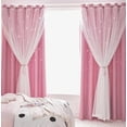 thumbnail image 2 of Cortina Blackout De 2 Panel Con Estrellas De 132x213cm Modelo Rosa, 2 of 4