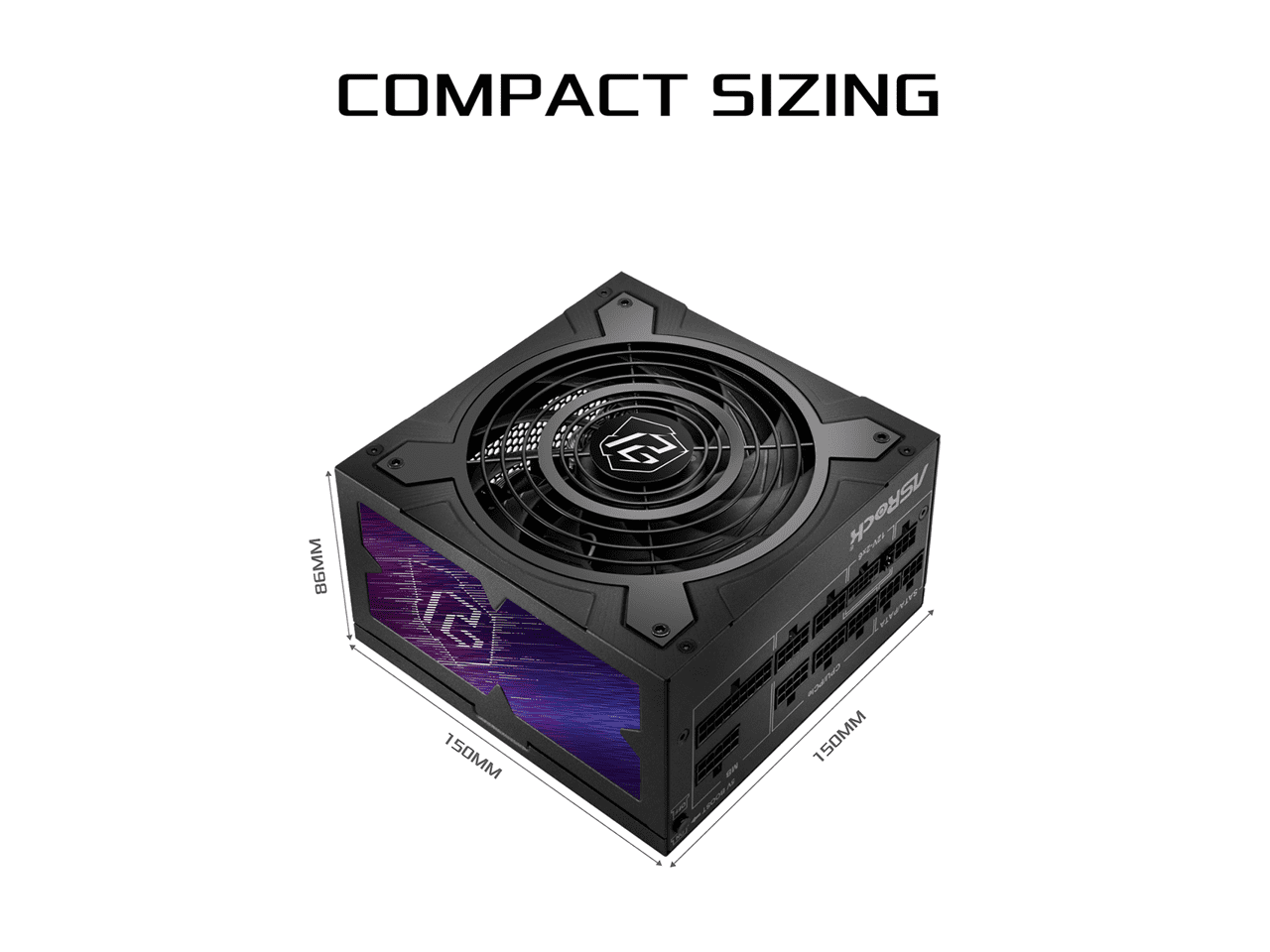 ASRock Phantom Gaming PG-850G 850W 80 PLUS GOLD & Cybenetics PLATINUM Full Modular Power Supply, ATX3.1 & PCIe5.1 Ready with Dual Color 12V-2x6 Cable, 10 Years Warranty