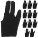 thumbnail image 2 of 12pcs 3-Finger Guante Billar Pool Shooters 3 Fingers Gloves Guantes de Billar Guantes de Snooker Instrumentos (Negro), 2 of 4