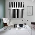 thumbnail image 4 of Black Striped Kitchen Curtains Sets for Windows 36 Inch Length, Modern Farmhouse Black and White Stripes Rod Pocket Window Treatments Tier Curtains and Valances Set for Bedroom/Bathroom, 4 of 8