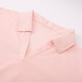 thumbnail image 6 of Women's V Neck Short Sleeve Tennis Tops - Lightweight Breathable Fabric, Zip Pocket, Loose Fit, Sun Protection, 6 of 8