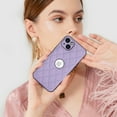 thumbnail image 6 of ELEHOLD for iPhone 12 Case, Soft PU Leather Slim Logo View Classic Luxury Elegant Thin Protective All-Around Shockproof Phone Case for iPhone 12,Violet, 6 of 7