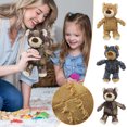 thumbnail image 1 of Teissuly European And American Style Pet Plush Bear Toy, Dog Biting And Making Noise, Tricolor Beggar Bear Toy Teissuly WER202310162263, 1 of 1