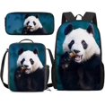 thumbnail image 1 of School Supplies Horse Pattern School Set Backpack Small Lunch Box, 1 of 5