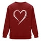 thumbnail image 5 of Ceisia Men's Regular-Fit Crew-Neck Double-Heart Hand-Drawn Printed Casual Sweatshirt Gift, 5 of 6