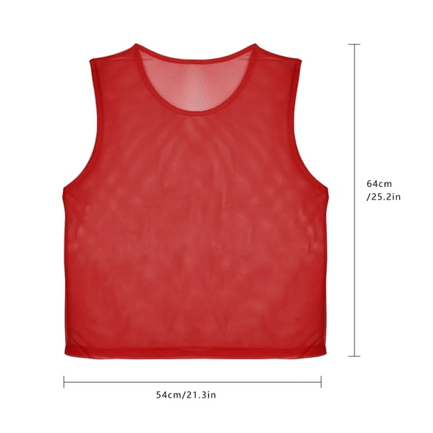 Adultos Jerseys Baberos Cómodo Secado Rápido Fútbol Scrimmage Chalecos De Entrenamiento Waterboy Fútbol Oxblood Red Para Fútbol Baloncesto Equipo Deportes Juegos Fútbol ANGGREK Otros