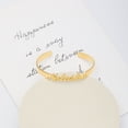 thumbnail image 2 of Vakki Custom Stainless Steel Name Bracelets Personalized Name Cuff Bangle Bracelet 18K Gold Plated Customized Jewelry Gifts, 2 of 5