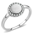 thumbnail image 1 of Stainless Steel Ring AAA GRD CZ Clear DA340 for Women Clear Stone Color Style No Size 5, 1 of 5