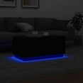 thumbnail image 3 of vidaXL Table Basse avec Lumières LED Noir 90x50x40 cm, 3 of 5